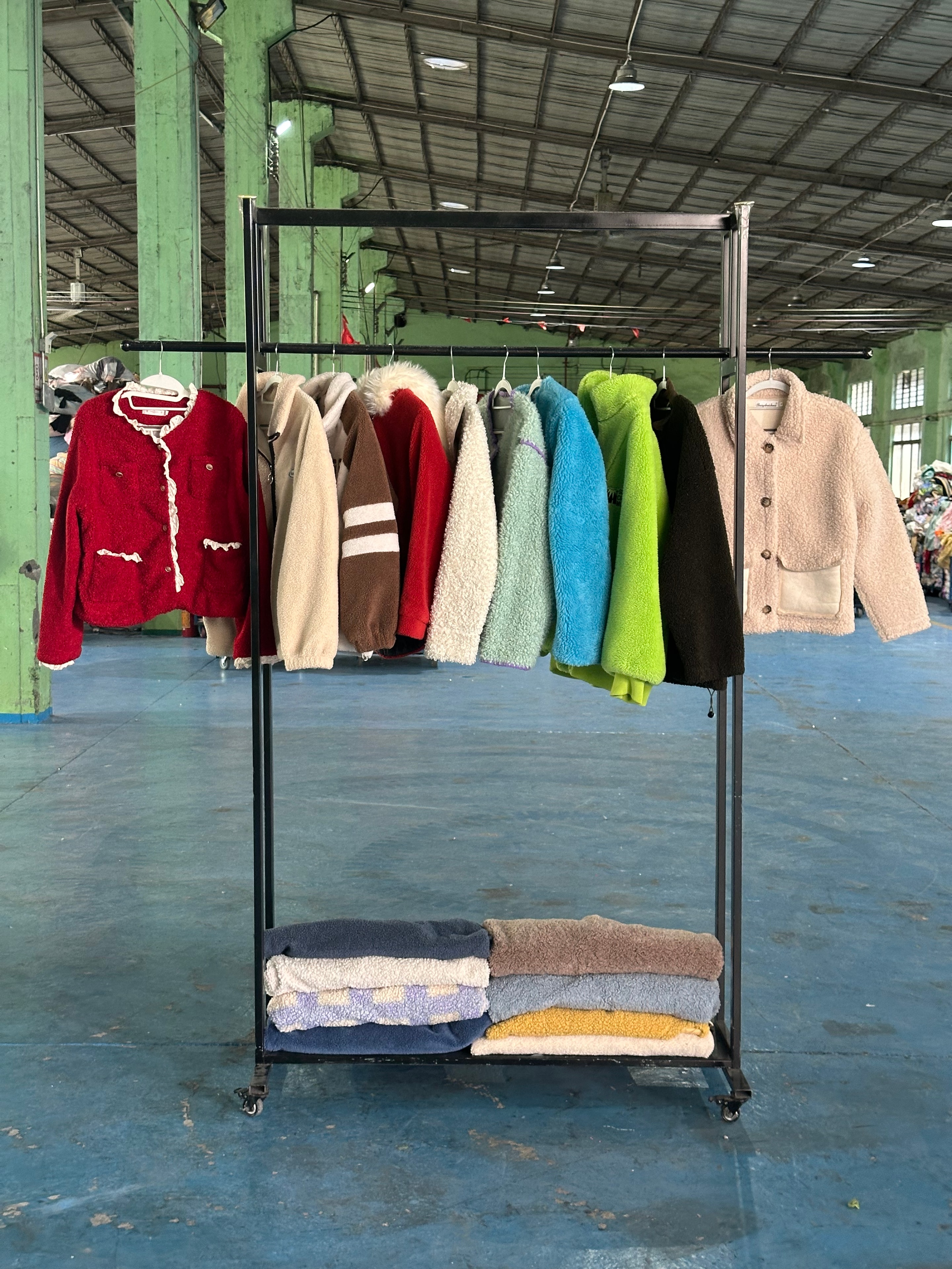 Ladies Teddy Fleece Jacket — used wholesale export